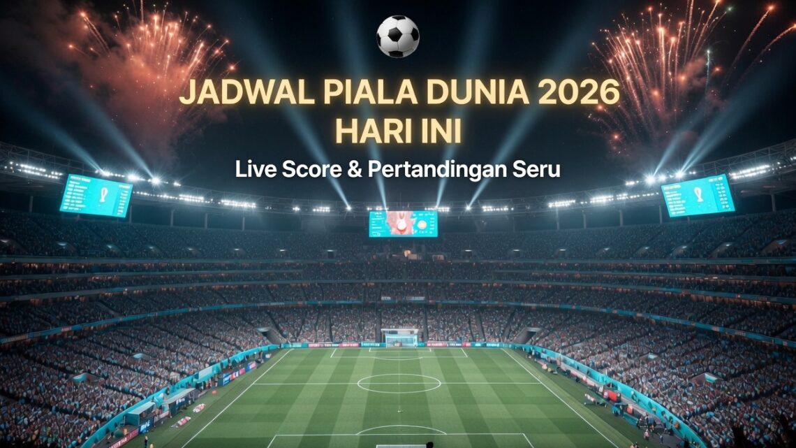 Jadwal Piala Dunia 2026 Hari Ini